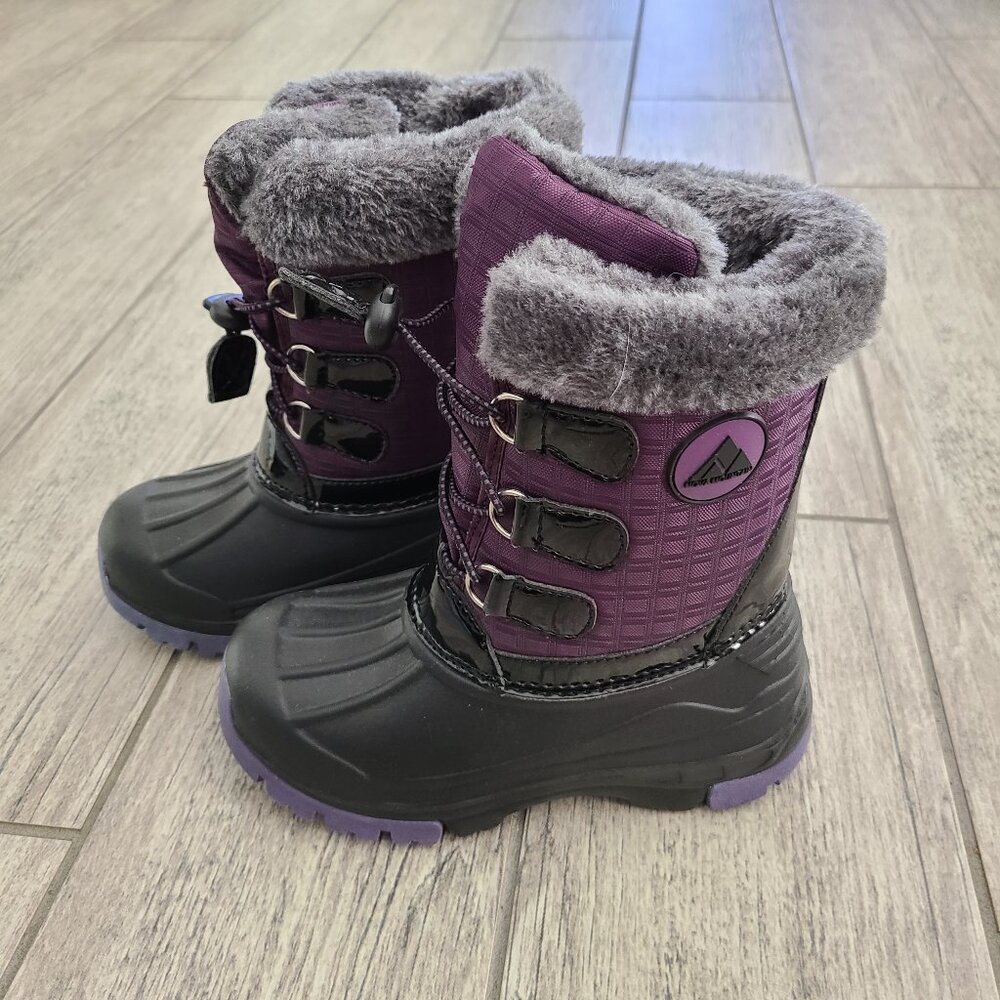 Nova Mountain Girl's Waterproof Winter Snow Boots size 11